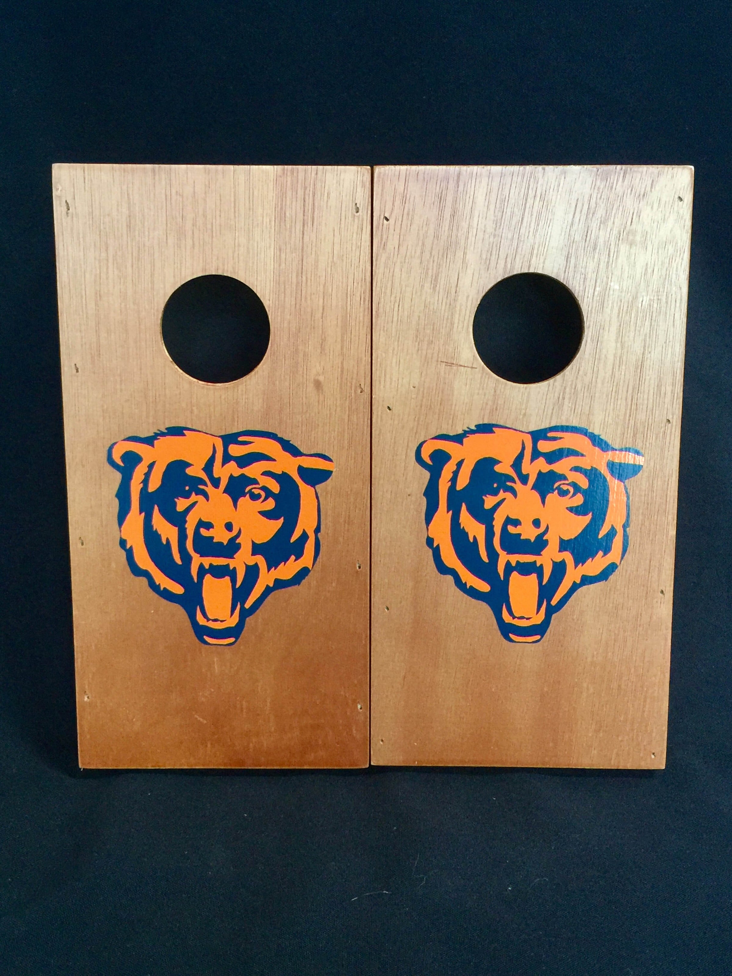 bears cornhole boards